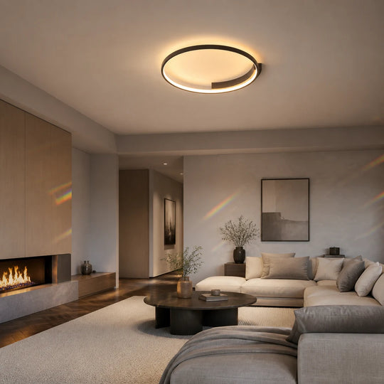 LED полилей с дистанционно LETIZIA 34W, Кръгъл, Студена/Топла/Неутрална светлина, Димируем, Черен - 06_LT127BK.png