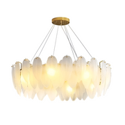 Кристален полилей Vaux-le-Vicomte Eleganza, 5x E14, диаметър 42 cm, злато, регулируема височина