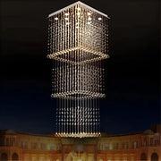 CHANDELIER CRYSTAL LED 80W Saturnino Gold 50см