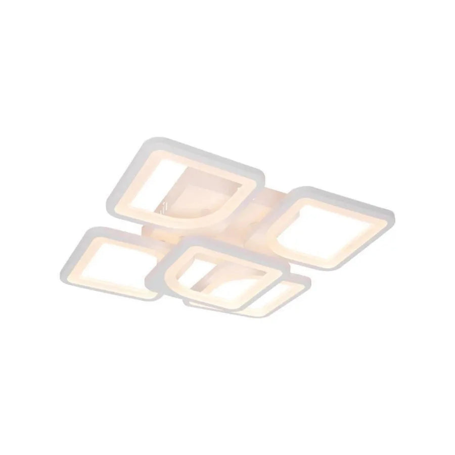 LED полилей с Zoe 96W дистанционно управление, 5 квадрата, студ/гореща/неутрална светлина, нестабилна, бяла