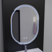 Овално LED огледало, 60x80cm, Velara Touch, система за разрушаване, подразбиращ се