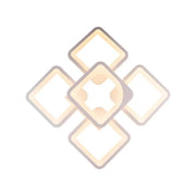 LED полилей с Zoe 96W дистанционно управление, 5 квадрата, студ/гореща/неутрална светлина, нестабилна, бяла