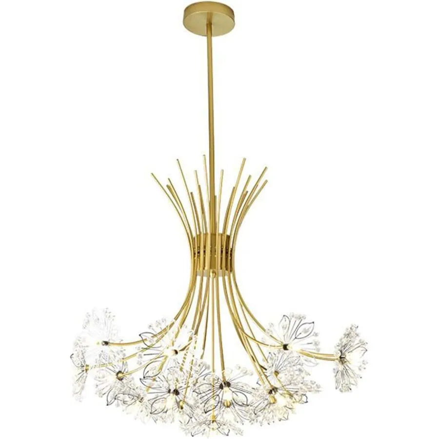 CHANDELIER ZETHOS CRYSTAL 13XG4 Злато, диаметър 49см