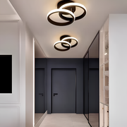 LED VERTEX LUST циркулира наслагваните кръгове, 44W, 2 кръга, студена/гореща/неутрална светлина, черна