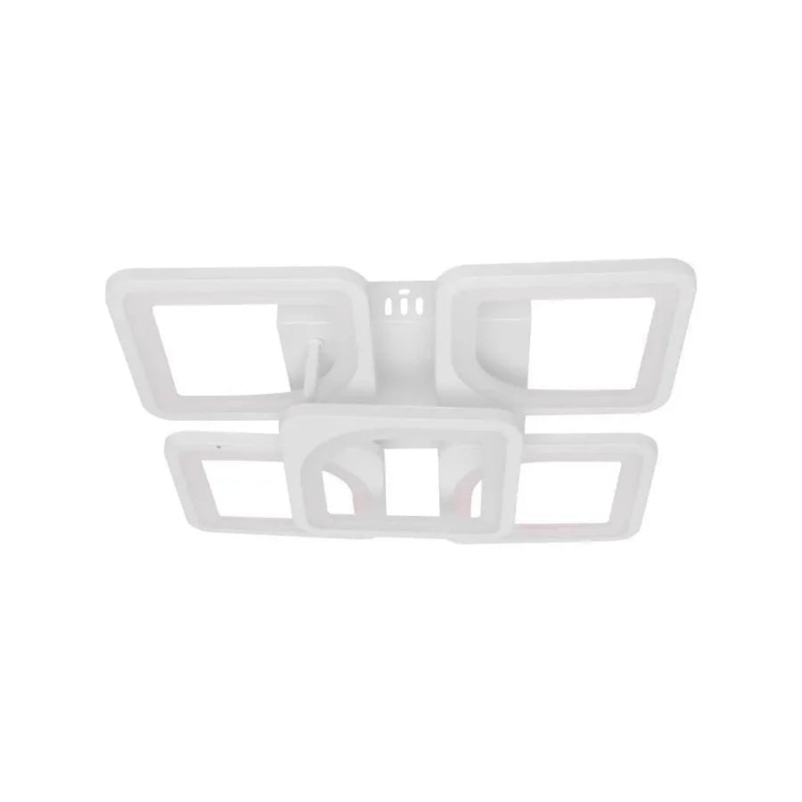 LED полилей с Zoe 96W дистанционно управление, 5 квадрата, студ/гореща/неутрална светлина, нестабилна, бяла