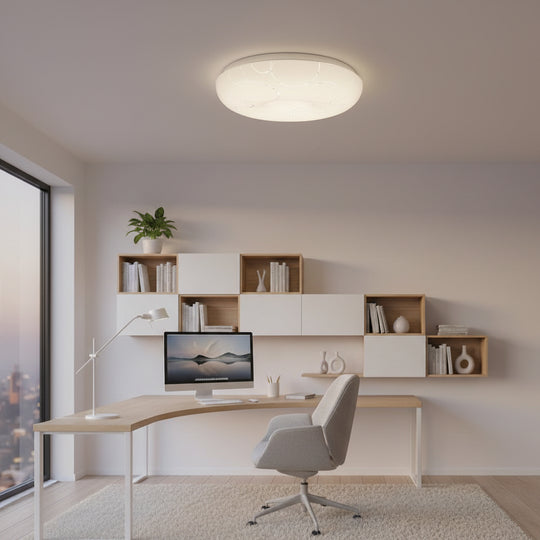 LED плафон 35 см, 31W, 3000K / 4000K / 6000K, бял, метален и акрилен LED плафониери Заглавие по подразбиране Alessandro Design