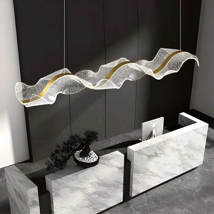 LED LED окачен AMI 80W, линеен, студен/горещ/неутрална светлина, злато, регулируема височина