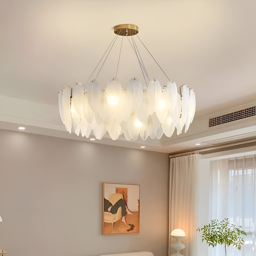 Кристален полилей Vaux-le-Vicomte Eleganza, 5x E14, диаметър 42 cm, злато, регулируема височина