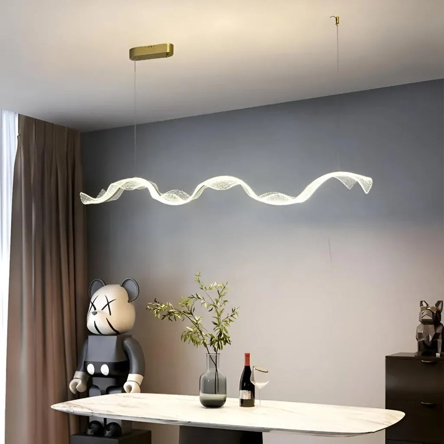 LED LED окачен AMI 80W, линеен, студен/горещ/неутрална светлина, злато, регулируема височина