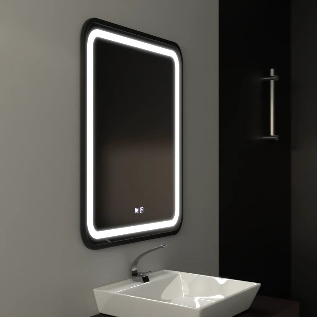 Огледално светодиодно правоъгълни 60x80cm Taglio Touch System Запазете
