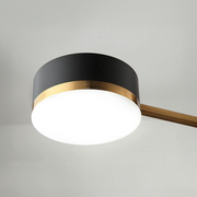 LED LED PALIUS 48W Black, 4 Arms