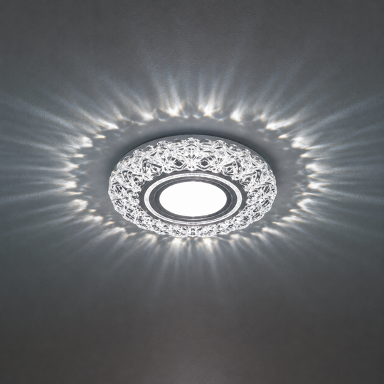 ORBITA LED спот, 5W, кръгъл, студена светлина + RGB, бял, смола и стъкло LED спот Заглавие по подразбиране Alessandro Design