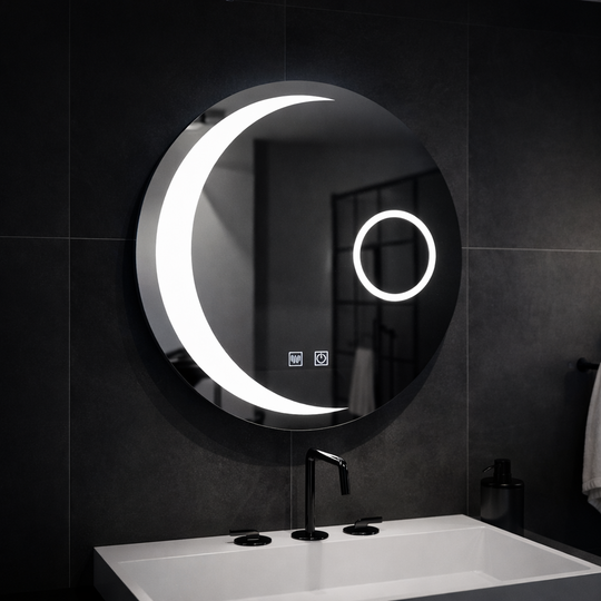 LED кръгло огледало, 60 см, Orbis Touch, система против запотяване, димируеми огледала Korman E Заглавие по подразбиране Alessandro Design