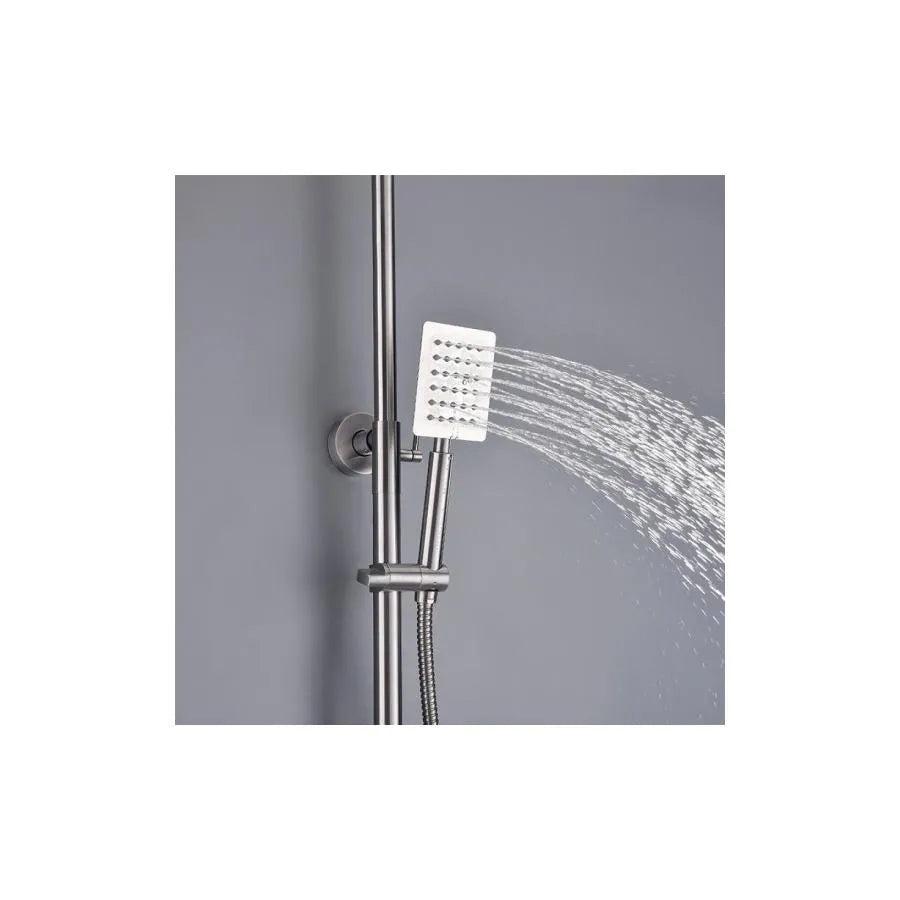 Душ батерия, санитарен месинг, хромиран