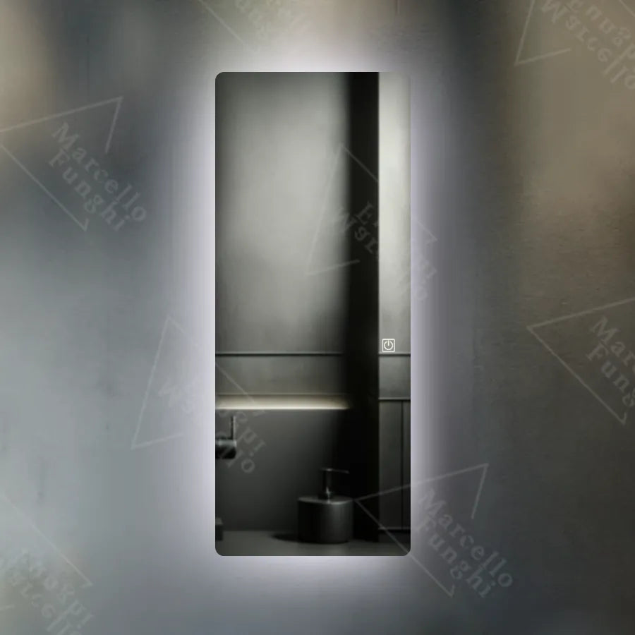 Правоъгълно светодиодно огледало 60x150cm Marcello Touch Tranesh Quarzo