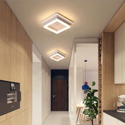 Модерен 29W LED полилей, диаметър 22 см, квадрат, студ/гореща/неутрална светлина, бяло