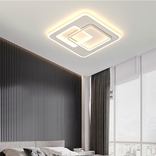 LED полилей с дистанционно управление NOLUX 34W, Квадрат, Студена/Топла/Неутрална светлина, Димируем, Бял LED полилей с дистанционно управление Заглавие по подразбиране Alessandro Design