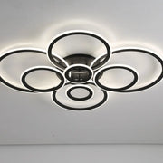 LED полилей с дистанционно управление на Бети 130W, 8 кръга, студена/гореща/неутрална светлина, нестабилна, черна