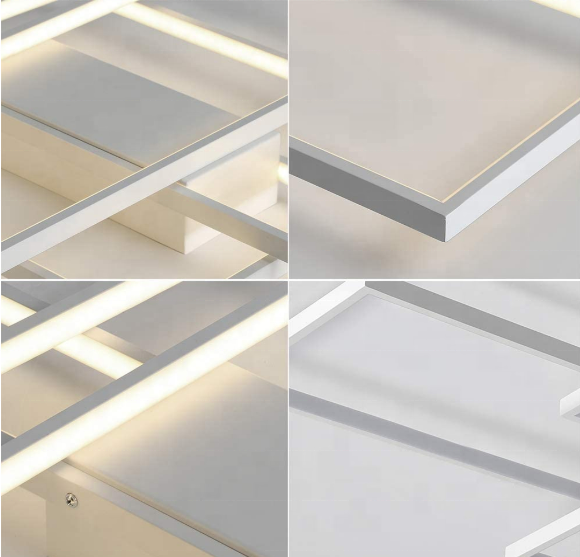 LED полилей с дистанционно управление Landyn 71W, студена/гореща/неутрална светлина, нестабилна, бяла