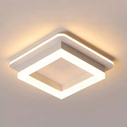 Модерен 29W LED полилей, диаметър 22 см, квадрат, студ/гореща/неутрална светлина, бяло