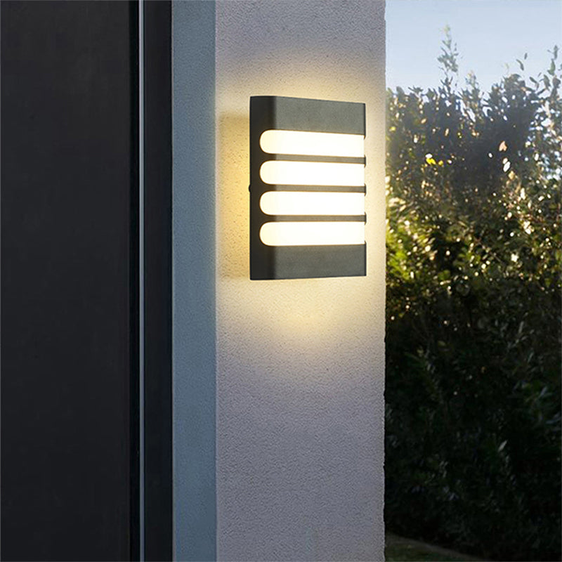 Външна стенна лампа Raisa, 18W, 6000K, черна