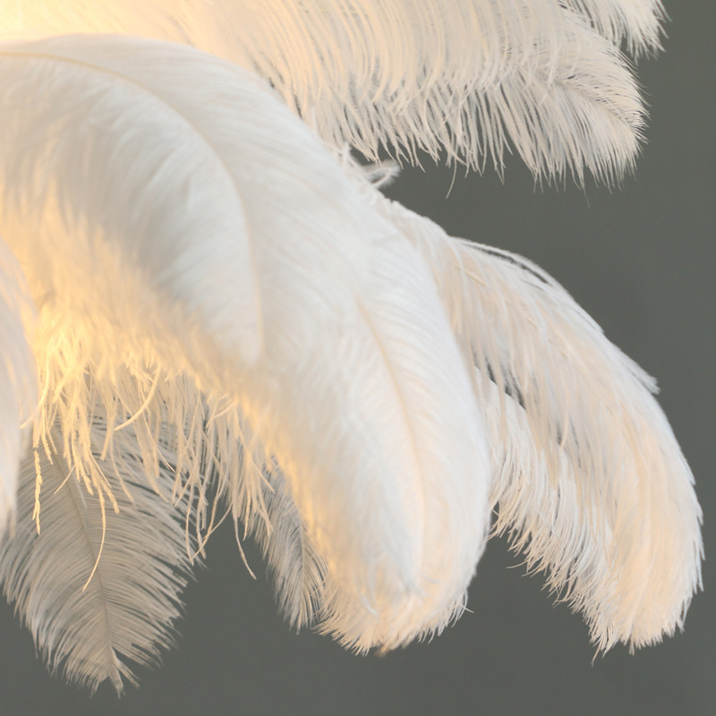 Lampaar пера politidis 1 x e27 170cm бяло