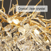 Crystal Chandelier Waltz Rhapsody, 12x G9, злато, 80 см, регулируема височина