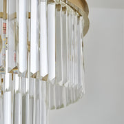 Chandelier Chambord Petito 3xe14, диаметър 28 см, матово злато, регулируема височина