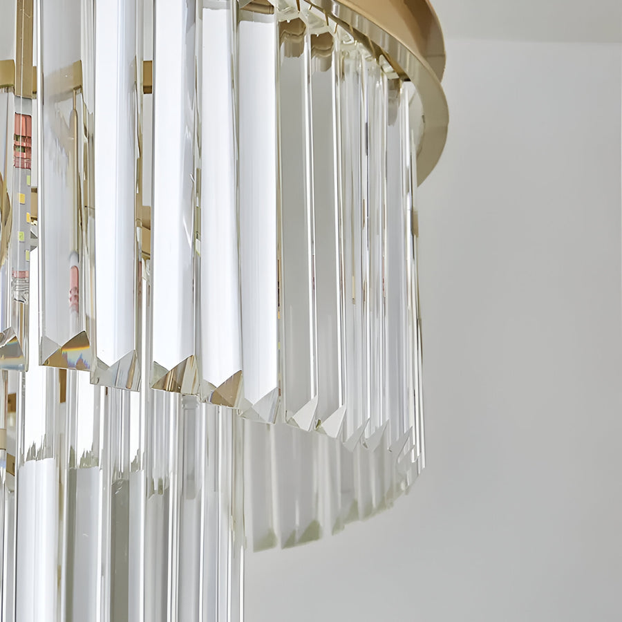 Chandelier Chambord Petito 3xe14, диаметър 28 см, матово злато, регулируема височина