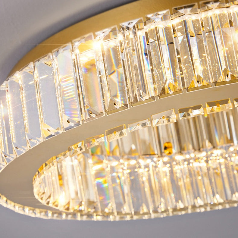 LULUS LED кристал с дистанционно управление със сребърен Latifah 118W
