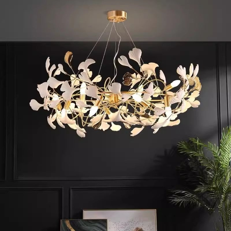 CHANDELIER CRYSTAL ALPHA 8XG9 Златна височина