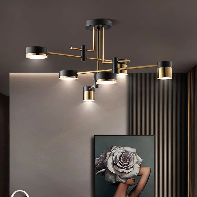 LED LED IOITUS 72W Черно, ръце, метал
