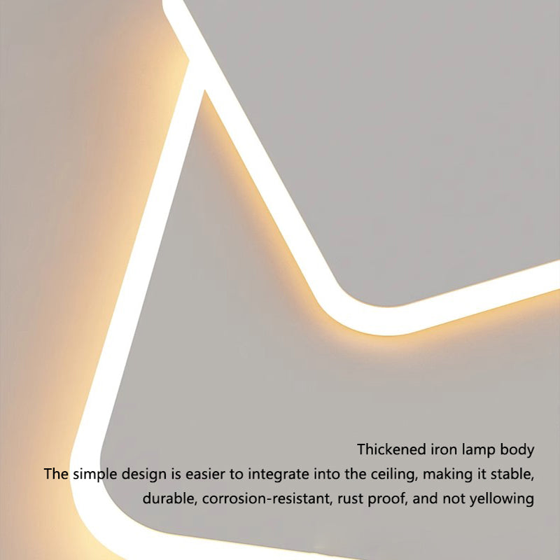 LED полилей с дистанционно управление майната светлина 98w, 2 квадрата, студена/гореща/неутрална светлина, нестабилна, бяла