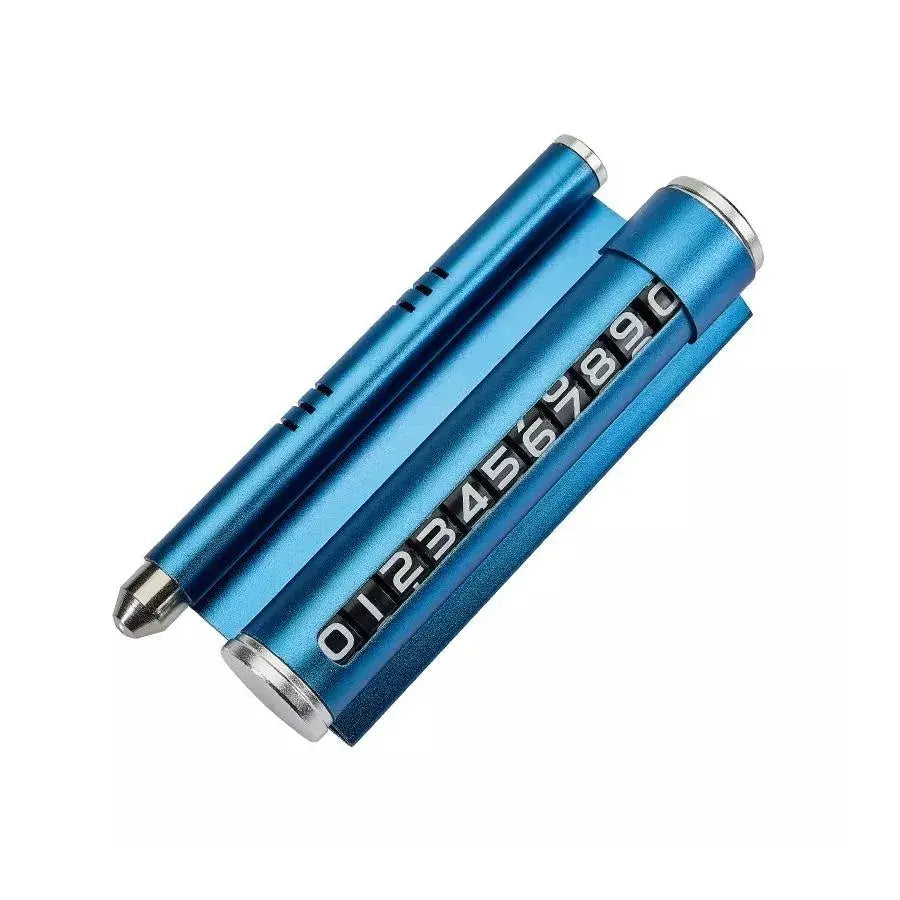 Поддръжка на автомобила за показване на телефонния номер, синьо