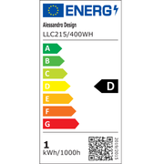 Кристален LED полилей LLC215/400WH кръгъл, 22W, студена/топла/неутрална светлина, кристал, злато
