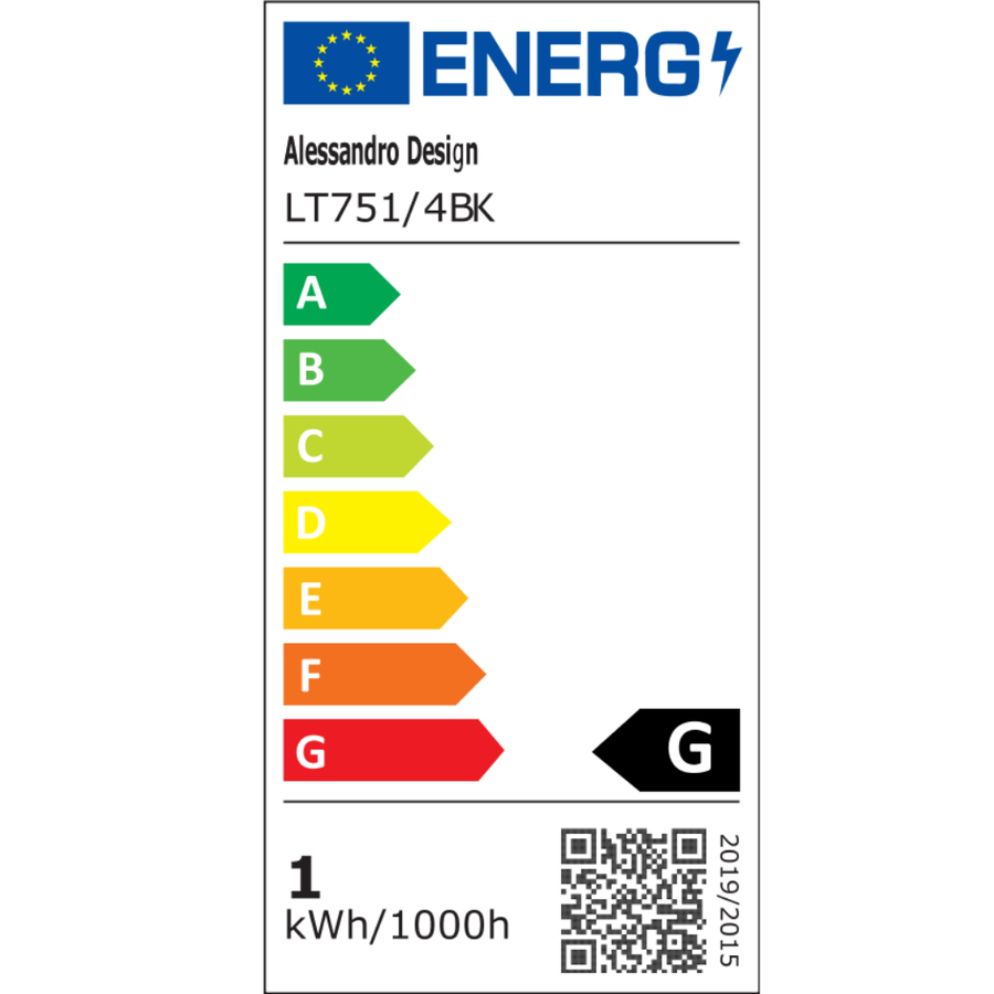 LED полилей с дистанционно управление, окачен 98W, 4 елемента, студена/топла/неутрална светлина, димиране, регулируема височина, черен