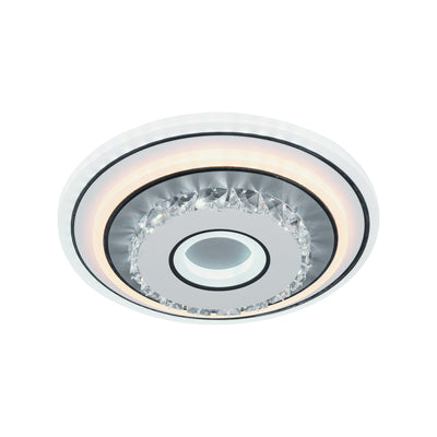 LED полилей с 28W кристал, диаметър 20 см, кръгло, студено/гореща/неутрална светлина, бяло