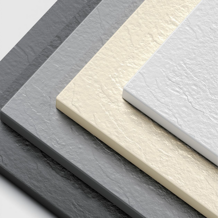 Правоъгълно душ 70x90 см, тънък 3 см, черно