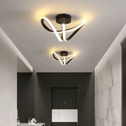 LED LED Vertex Pulse, 24W, вълнообразна, студена/гореща/неутрална светлина, черна