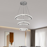 LULUS LED кристал с дистанционно управление със сребърен Latifah 118W
