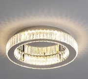 LULUS LED кристал с дистанционно управление със сребърен Latifah 118W