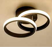 LED LED VERTEX циркулира 24W, 2 кръга, студена/гореща/неутрална светлина, черно