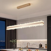 LED полилей, окачен с дистанционното управление на Renzo 92W, студена/гореща/неутрална светлина, нестабилна, регулируема височина, злато