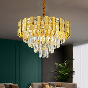 Belvedere Magno 8xe14 Кристален полилей, диаметър 60 см, гланцово злато, регулируема височина