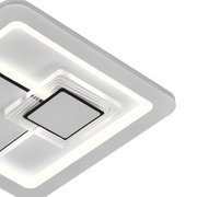 LED LED Kerien 24W, диаметър 26 см, квадрат, студ/гореща/неутрална светлина, бяло
