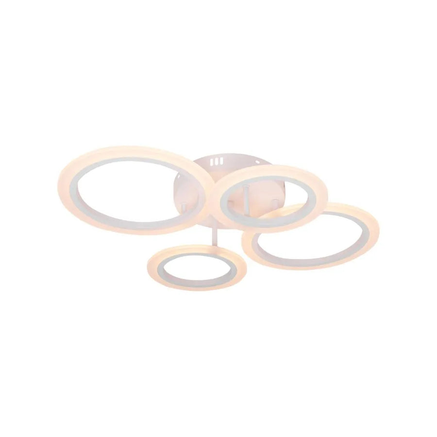 LED полилей с дистанционно управление на Бети 44W, 4 кръга, студ/гореща/неутрална светлина, нестабилен, бял