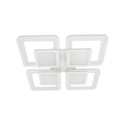 LED полилей със сусамово дистанционно управление 77W, 4 квадрата, студ/гореща/неутрална светлина, нестабилна, бяла