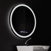 Кръгло светодиодно огледало, 80см, Celeste Motionglow Marcello, система за размразяване, часовник и термометър, подразбиращ се