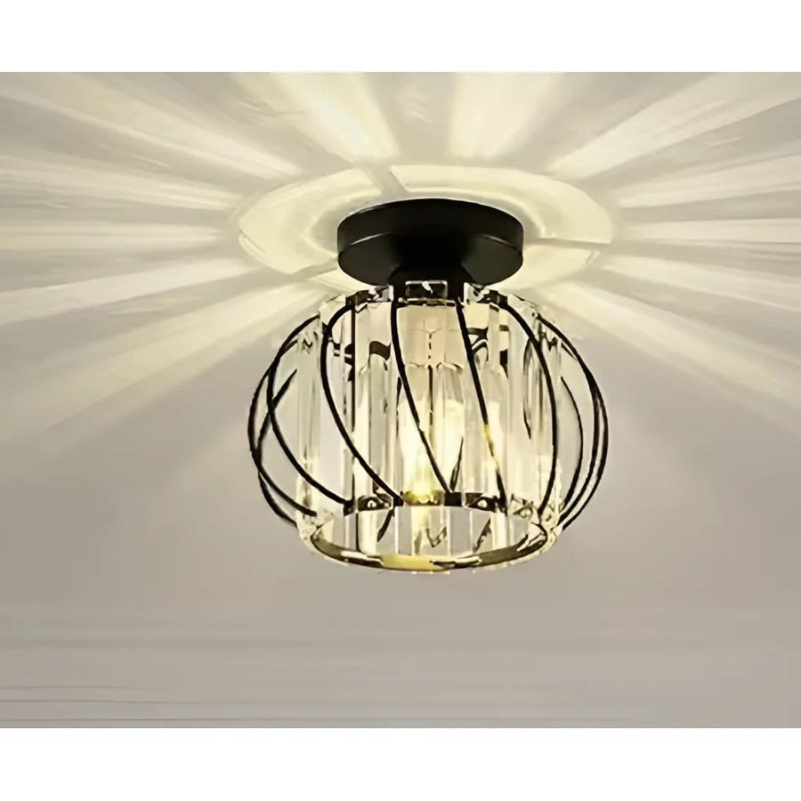 Monica Lust, 1 x E27, черен, метал / стъкло