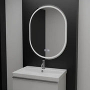 Овално LED огледало, 60x80cm, Velara Touch, система за разрушаване, подразбиращ се